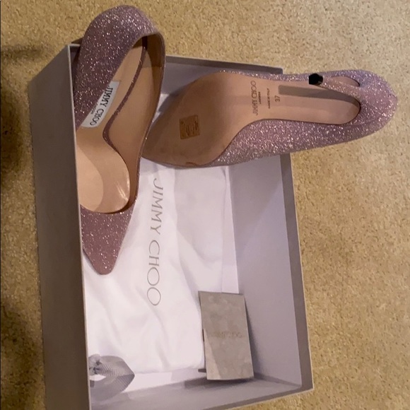 Jimmy Choo ROMY 100. Ballet pink - Picture 4 of 5